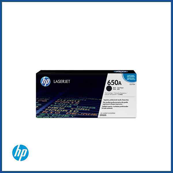 HP 650A (CE270A) Black Toner Cartridge 